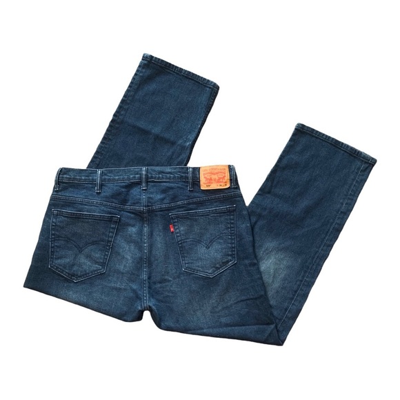 Levi’s 569 Loose Straight Fit Mens Jeans Dark Blue Wash Herbaceous W38 x L32 - Picture 2 of 11